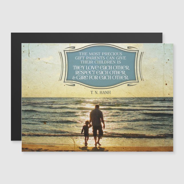 Most Precious Gift Parents Can Give Magnetic Invitation (Front/Back)