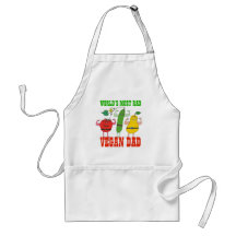 Most RAD VEGAN DAD Funny Vegetables Flexing Apron