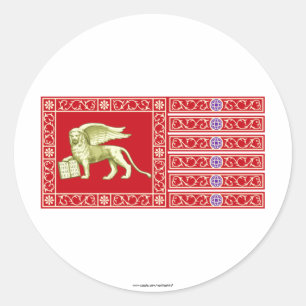 Most Serene Republic of Venice Flag Classic Round Sticker