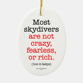 Most Skydivers Ceramic Tree Decoration