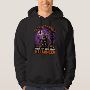 Most Spooky Halloween Haunted House Witch Pumpkins Hoodie