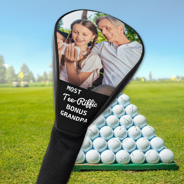 Most Tee-Riffic BONUS GRANDPA Custom Golfer Photo Golf Head Cover (Creator Uploaded)