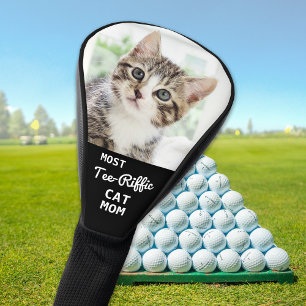Most Tee-Riffic CAT MOM Custom Golfer Photo Golf Head Cover