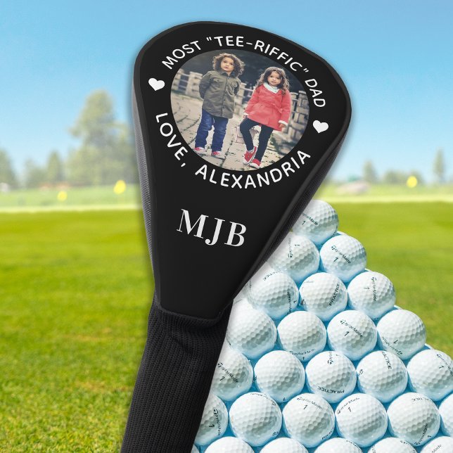 Most TEE RIFFIC Dad - Custom Photo Club Driver Golf Head Cover (Creator Uploaded)