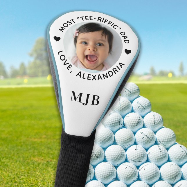 Most TEE-RIFFIC Dad - Golfer Custom Photo Driver Golf Head Cover (Creator Uploaded)