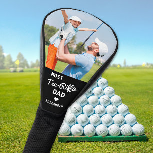 Most Tee-Riffic DAD Personalised Golfer Photo Golf Head Cover