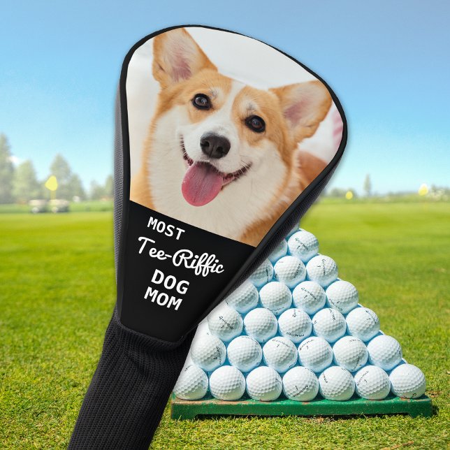 Most Tee-Riffic DOG MOM Personalised Golfer Photo  Golf Head Cover (Creator Uploaded)