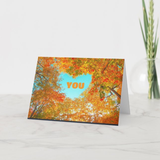 MOST "THANKFUL FOR YOU" THANKSGIVING CARD (Front)