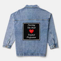 Most Trusted Profession Nurse Denim Jacket