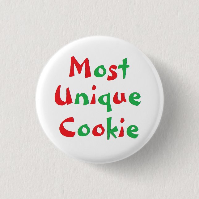 "Most Unique Cookie" Award Pin (Front)