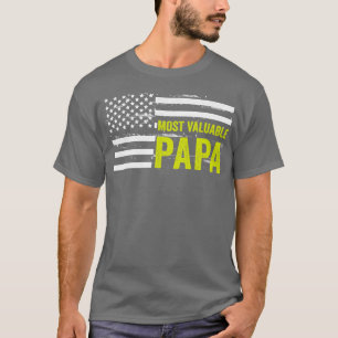 Most Valuable Papa Dad Fathers Day (3) T-Shirt
