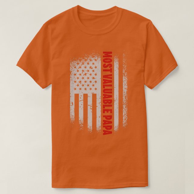 Most Valuable Papa Dad Fathers Day (8) T-Shirt (Design Front)