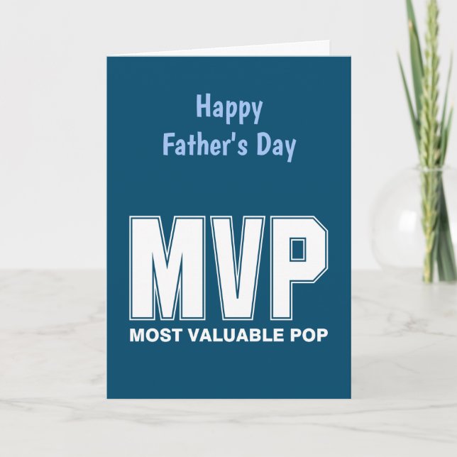 Most Valuable Pop Father's Day Card (Front)