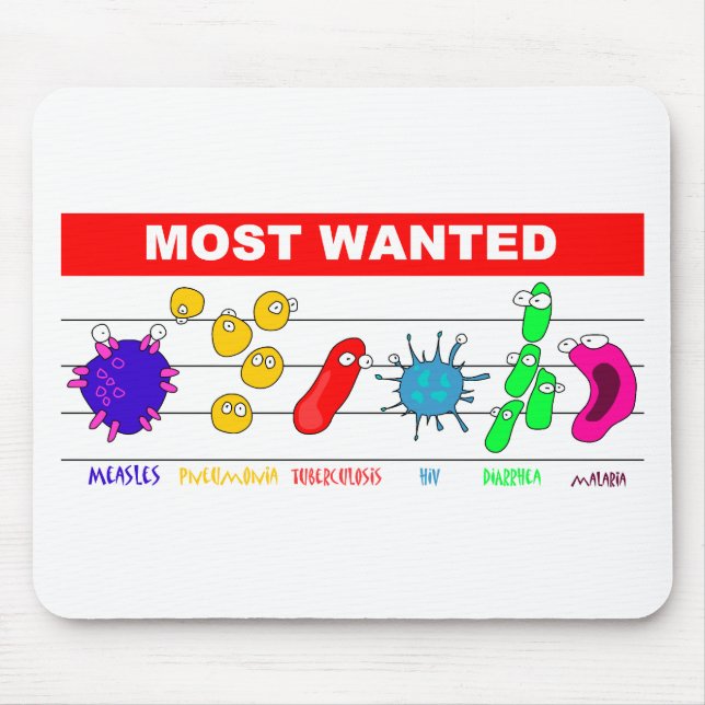 Most Wanted Mouse Mat (Front)