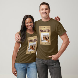 Most Wanted Poster Photo T-Shirt