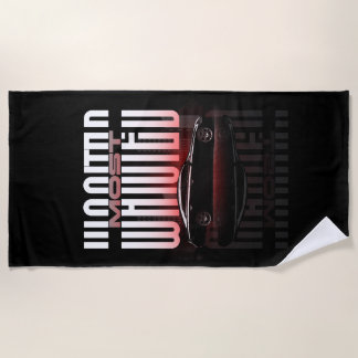 Most Wanted Street Racer Beach Towel