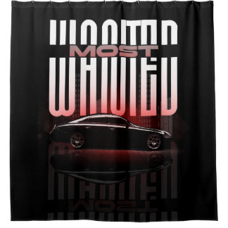 Most Wanted Street Racer Shower Curtain