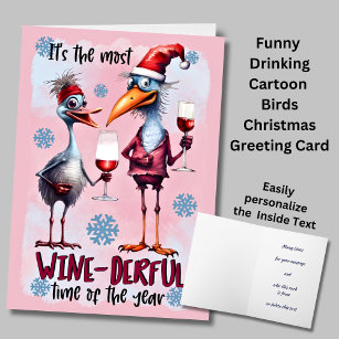 Most Wine-derful Time, Funny Christmas Greeting Card