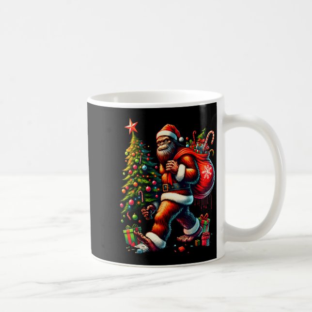 Most Wonderful Christmas Bigfoot Christmas Tree Li Coffee Mug (Right)