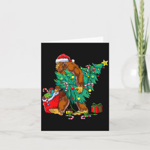 Most Wonderful Christmas Co Bigfoot Christmas Tree Card