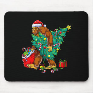 Most Wonderful Christmas Co Bigfoot Christmas Tree Mouse Mat