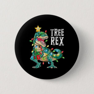 Most Wonderful Christmas Co Dinosaur Christmas Tre 6 Cm Round Badge