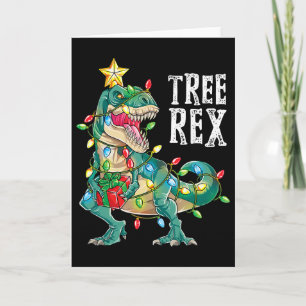 Most Wonderful Christmas Co Dinosaur Christmas Tre Card