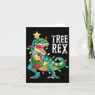 Most Wonderful Christmas Co Dinosaur Christmas Tre Card
