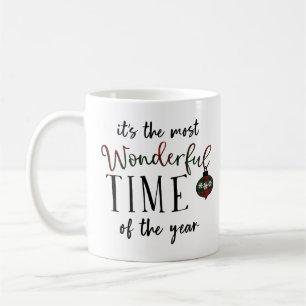 Most Wonderful Time Christmas Coffee Mug
