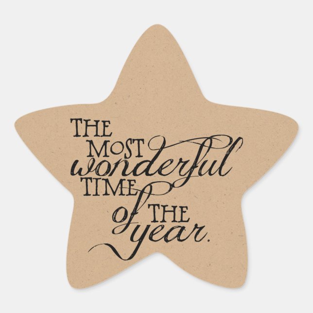 Most Wonderful Time Christmas Stickers (Front)