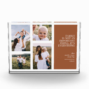 Most wonderful time elegant terracotta multi photo