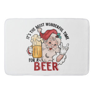 Most Wonderful Time for a Beer Bath Mat