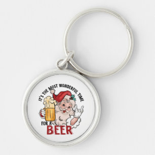 Most Wonderful Time for a Beer Key Ring