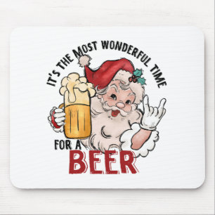 Most Wonderful Time for a Beer Mouse Mat
