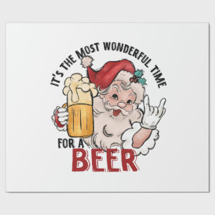 Most Wonderful Time for a Beer Wrapping Paper