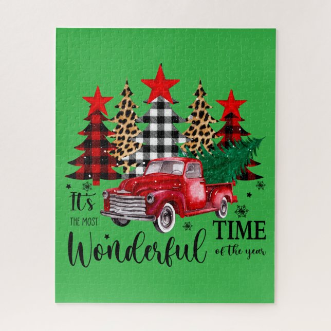 "Most Wonderful Time" Holiday Puzzle (Vertical)