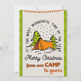 Most Wonderful Time of the Year Campers Holiday Card