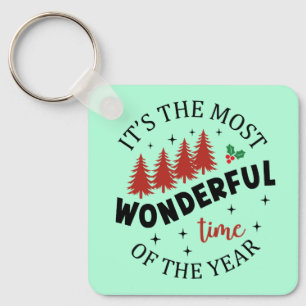 Most Wonderful Time of The Year Christmas-69991 Key Ring