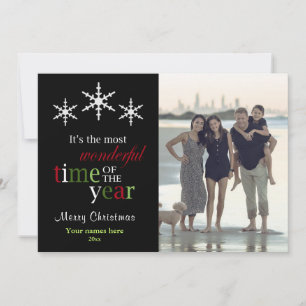 Most wonderful time of the year Christmas Holiday Card