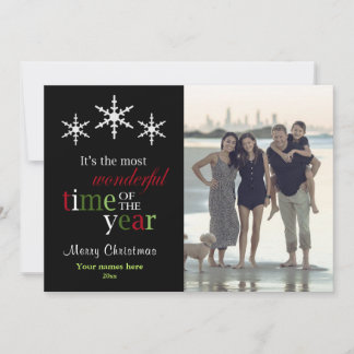 Most wonderful time of the year Christmas Holiday Card