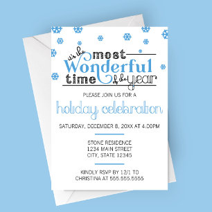 Most Wonderful Time of the Year Party Invitation