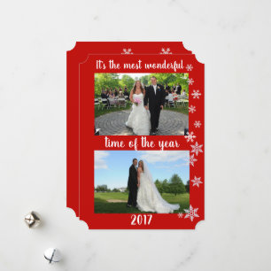 Most Wonderful Time Of The Year Photo Holiday  Card