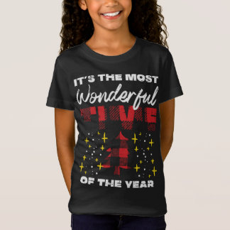 Most Wonderful Time Of Year Buffalo Plaid Christma T-Shirt