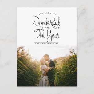 Most Wonderful Time Of Year   Holiday Photo Postcard