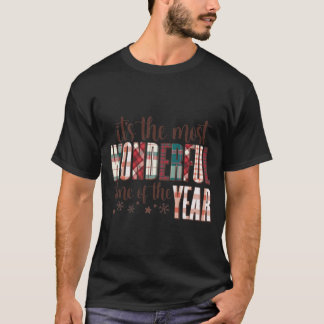 Most Wonderful Time Plaid T-Shirt