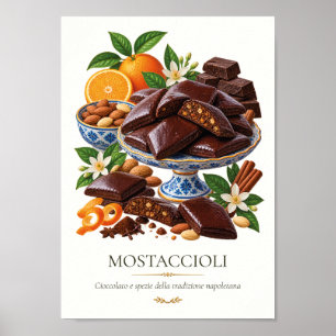 Mostaccioli – Vintage Italian Dessert Poster