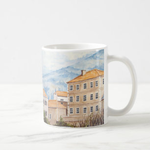 Mostar, Bosnia - Acrylic Townscape Painting Coffee Mug