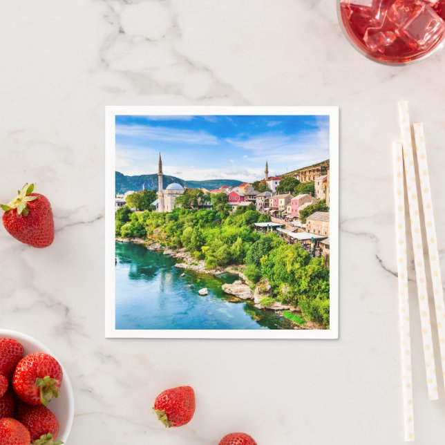 Mostar Bosnia and Herzegovina Napkin (Insitu)
