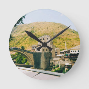 Mostar - Bosnia and herzegovina Round Clock
