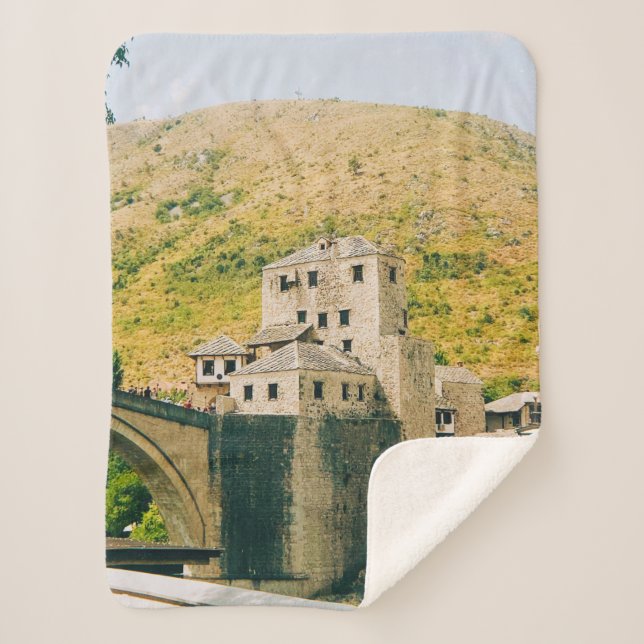 Mostar - Bosnia and herzegovina Sherpa Blanket (Front)